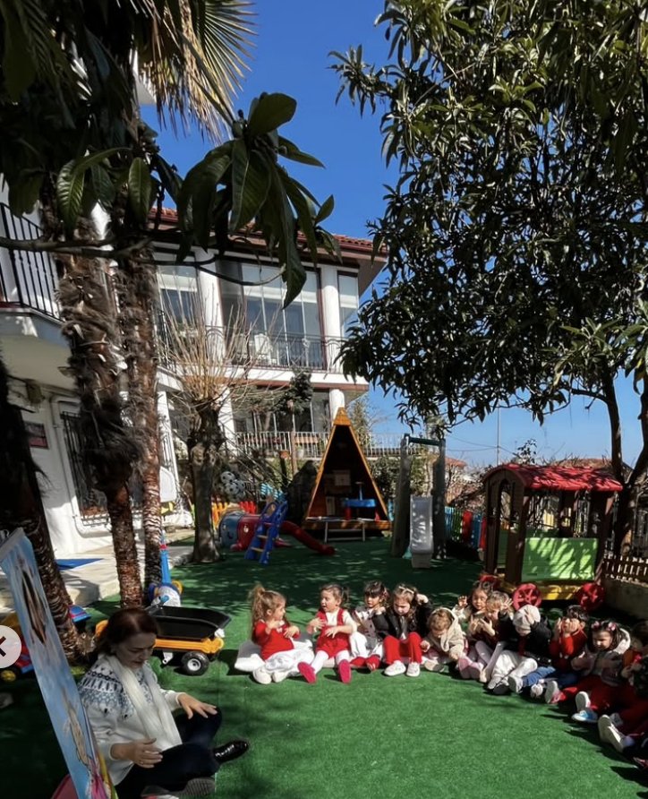 Yağmur Kreş bahçesinde açık hava etkinliği